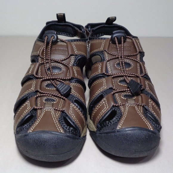 Khombu Size 10 M HAL Brown Fisherman Closed Toe Sandals New Men\'s Shoes main image 9